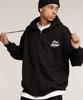 Cream Soda Lab Human Highlight Logo Zip-Up Hoodie Black White