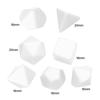 7Pcs/set Plastic Dices Multi-Sided Dices Different Size Blank Polyhedral Dices Kid Educational Toy DIY Board Game Dices