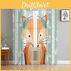Window Cartoon Birch White Fox Curtains Living Room Tulle Curtains Kitchen Decor Kids Room Curtain Window Treatment
