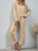New Autumn Winter Women's Clothing Set - Chic Casual Shirt Long Sleeve Pants Loose Fit Fashion