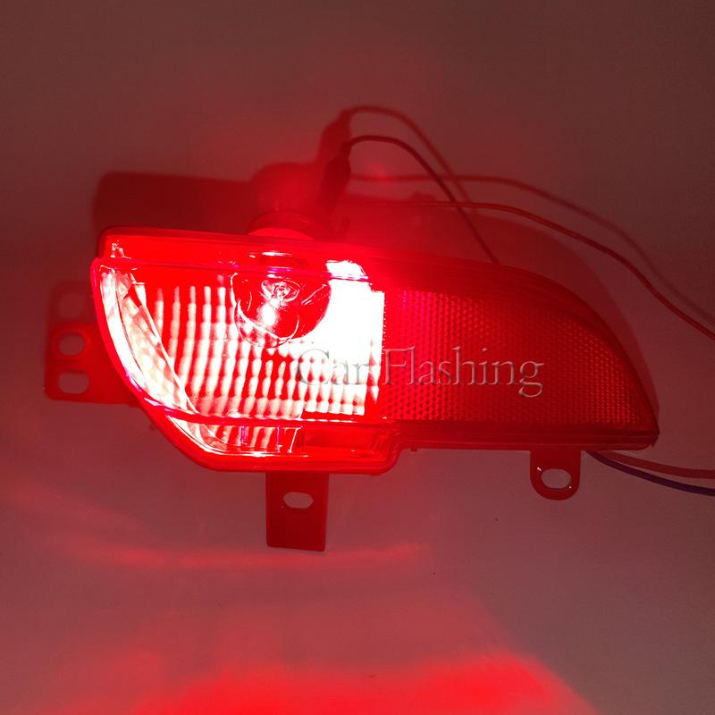 For Peugeot 206 207 rear bumper fog light reflector rear bumper light