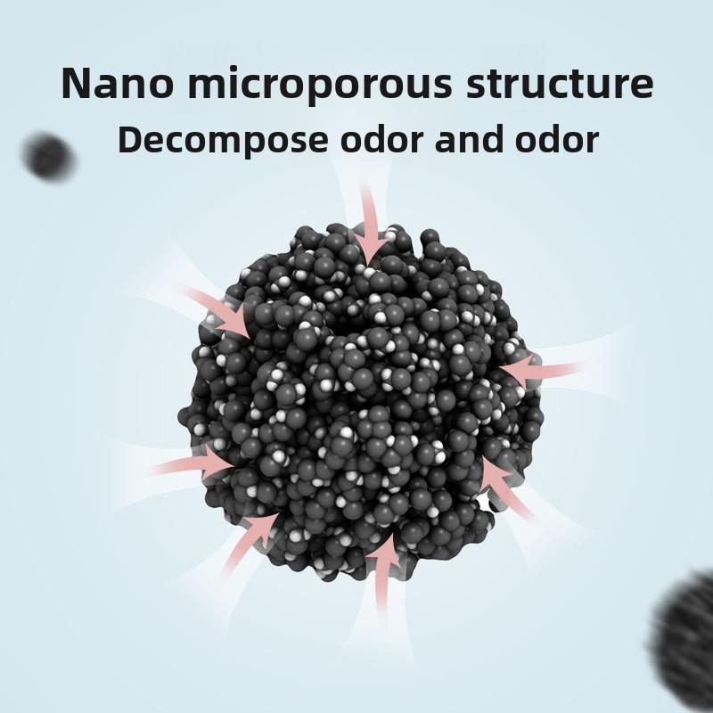 Katės kraiko dezodoravimo rutuliukų buteliukas Katės kraiko priedas Aktyvuotos anglies dezodoravimo rutuliukai Katės kraiko dėžutės dezodoravimo rutuliukai katėms