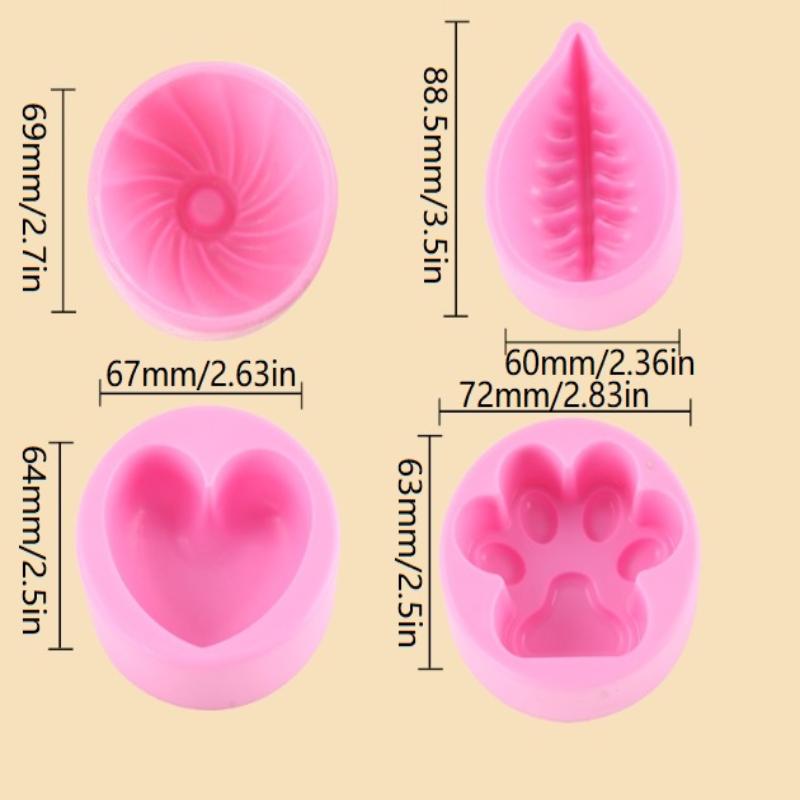 4 Pezzi Timbro per Panini del Festival di Metà Autunno - Stampo Tradizionale Cinese per Panini Pressa per Ravioli Produttore di Dim Sum Stampo in Plastica Fatto in Casa per Xiaolongbao
