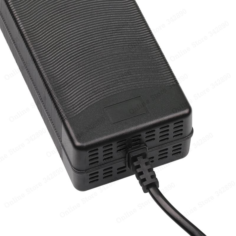 54.6V 3A electric bike lithium battery charger for 48V lithium battery pack 3 pin GX16 connector