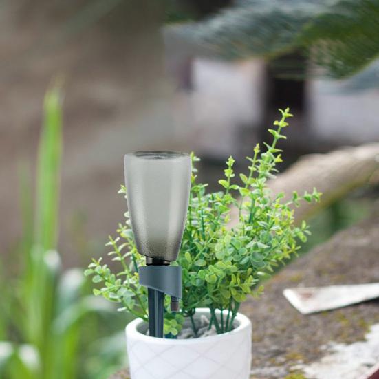 Adjustable Self Watering Spike Automatic Plant Watering Device Slow Release Drip Irrigation Spike with Bottle for Indoor Outdoor Plant Pots Vacation