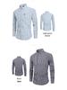 Men's Cross-Border Autumn/Winter Plaid Cotton Long-Sleeve Casual Business Shirt