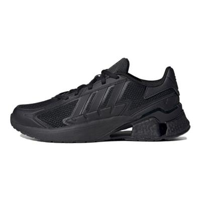 Neo A3 Boost Tinta Unita Semplice Tessuto Assorbimento Urti Antiscivolo Traspirante Scarpe da Corsa Basse Sneakers Unisex Nere FZ3546