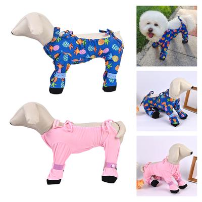 Colorful Dog Rain Leg Guard Full Body Dog Jumpsuits With Leg Protecting for Beach and Trail Exploration