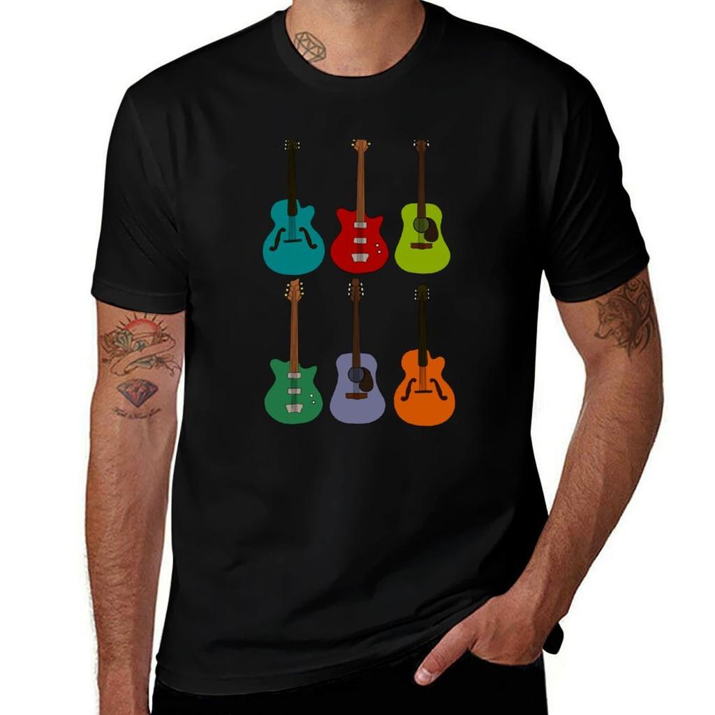 Guitars TShirt Basic Tee Shirt for Everyday Outfit