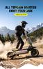 APEFOX T90 Ultra Pneus Off-Road de 13 Polegadas Patinete Elétrico 10000W Motores Duplos 72V40Ah, Freios a Disco Hidráulicos Autonomia 130-150KM Carga Máxima 150kg