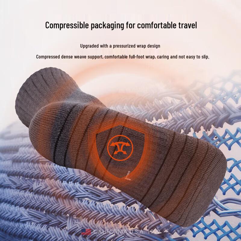 TFO Men's Merino Wool Outdoor Hiking Socks