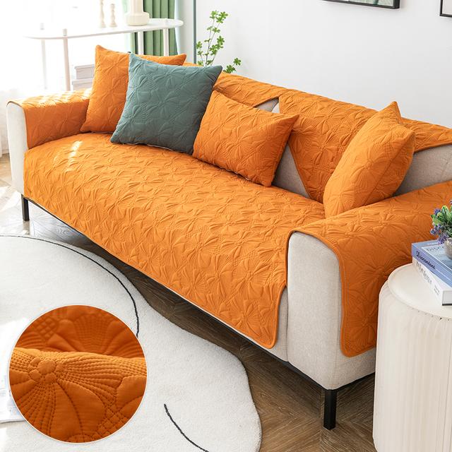 

Комбинированные накладки на диван, простой современный дышащий цветочный узор, однотонное универсальное одеяло, противоскользящее для домашнего декора гостиной 70x70cm