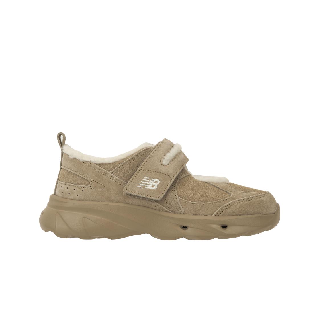 New Balance Winter Breeze Fleece Mary Jane Beige Women Sneakers Brown White SD2205BE 36.5