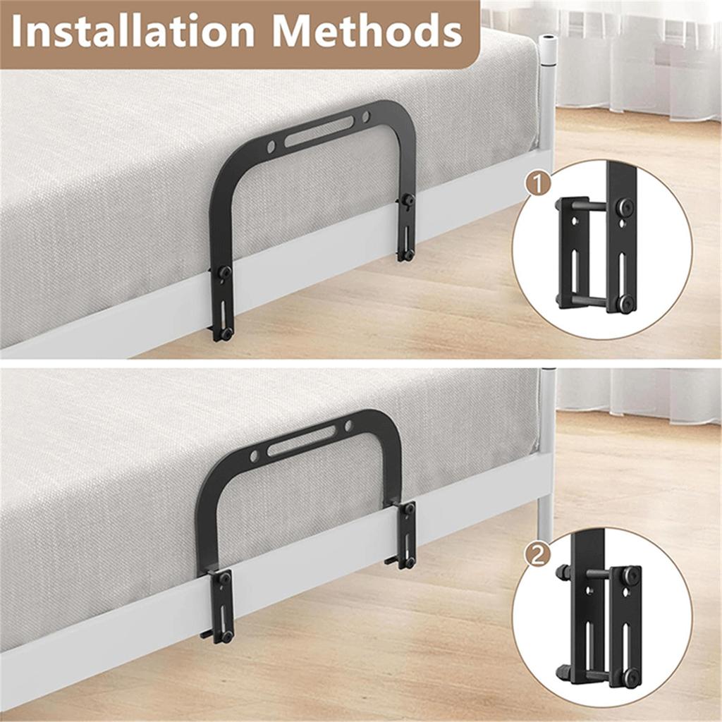 Upgraded Metal Bed Frame Secure Fastener Adjustable Mattress Anti-Skid Retainer for Firm & Stable Sleeping Surface