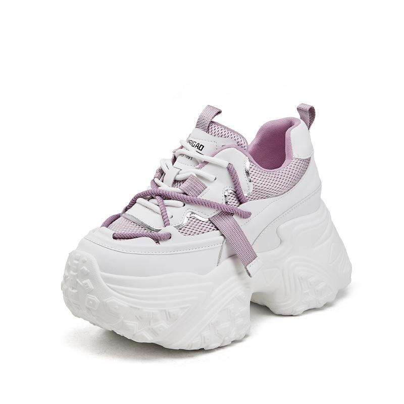 Inner height increase dad shoes women 2025 summer new explosion leisure sports show feet small muffin sports shoes foreign style genuine