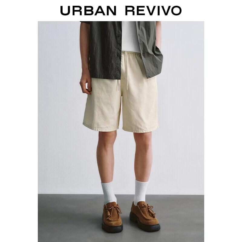 UR2026 Men s Drawstring Denim Casual Shorts 32