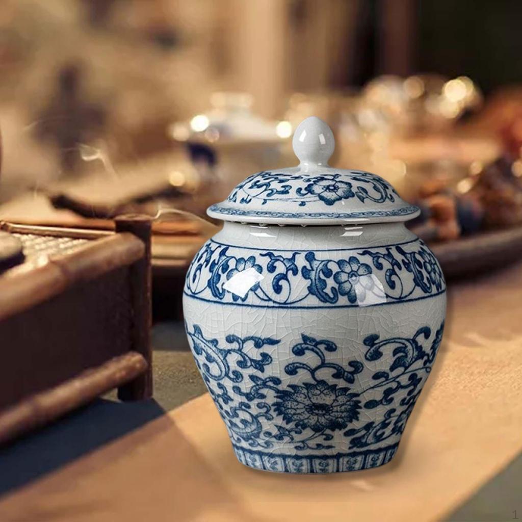 Keramik Teevorratsdose Haushaltstischdekoration, Praktisch, Dekorativ Robust Chinesisch