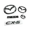 for  Plastic Car Front Trunk Emblem Mazda CX-5 CX5 Steering Wheel Badge 3D Body Replaced Sticker Rear Tail Refitting Decoration k2