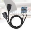M.2 NGFF to USB Riser Card KEY A E to Double Port USB2.0 Interface Expansion Card Cable Adapter
