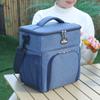 Insulated Bag Double-layer Large Capacity Picnic Bag Outdoor Portable Crossbody Fresh Cooler Lunch Bag