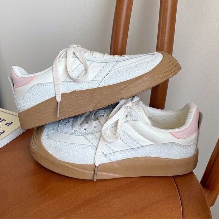 Original niche retro women's autumn new breathable little white shoes versatile casual board shoes tide