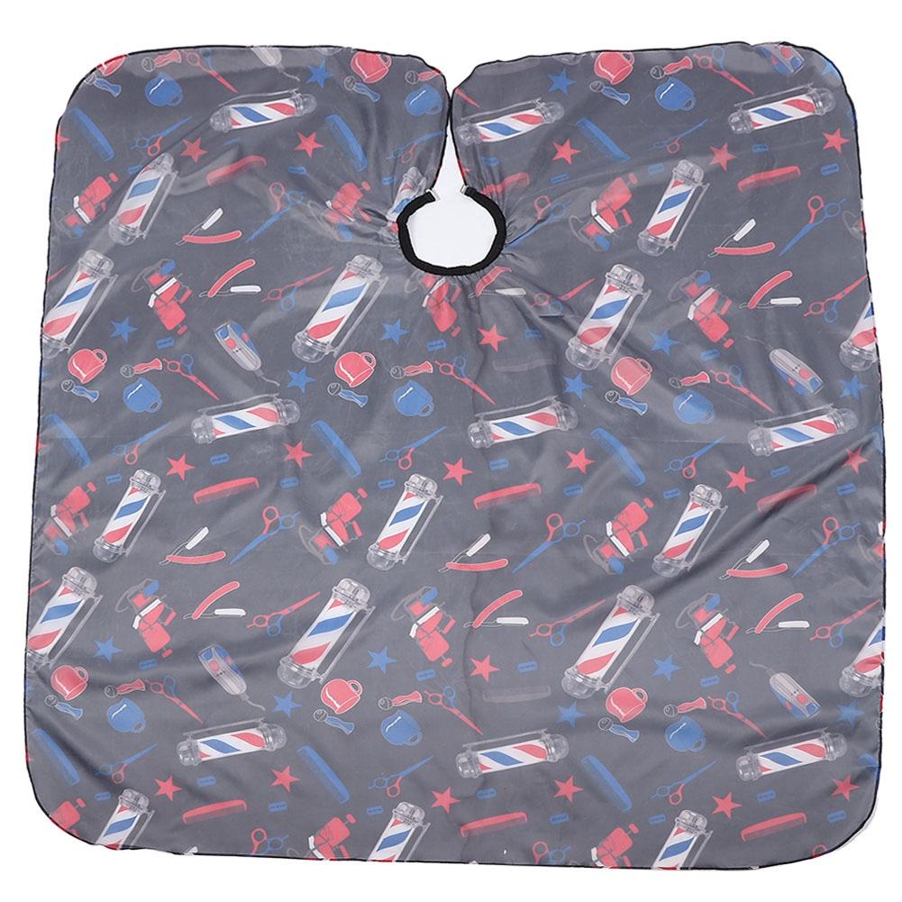 Fashionable Barber Shop Hairdressing Cape Hair Cutting Apron Hair Beauty Tool 160x140cm (Black)
