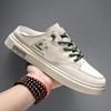 Fashion Platform Mens Half Slippers Summer Comfortable Casual Shoes Breathable Sneakers Lightweight Walking Flat Slip-on Loafers