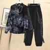 Spring Autumn Women Chain Cargo Pants+Chian Blouse + Chain Vest Streetwear Harajuku 3 Piece Set for Women