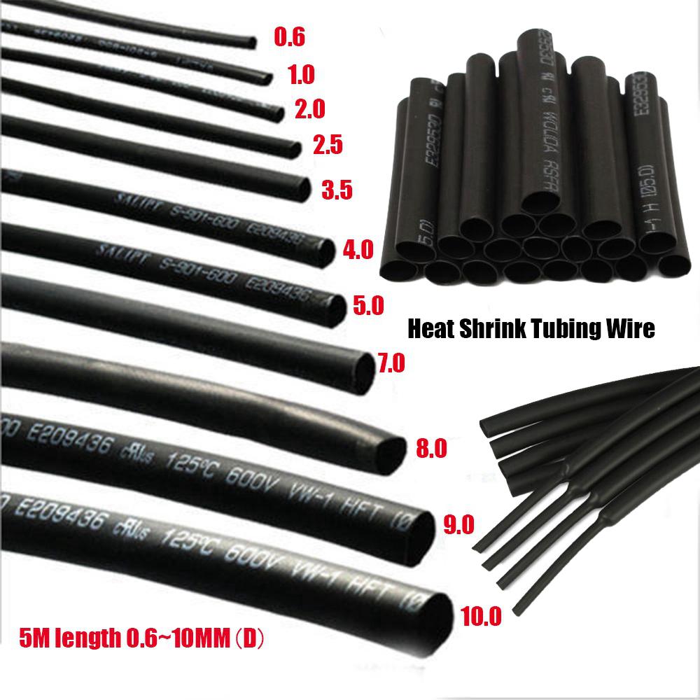 

Cable Sleeve Heat Shrink Tubing Tube Termoretractile Tube Heat Shrink Set Wrapped Braided Sleeving Cables Thermo Retractable 0.6mm x 5M