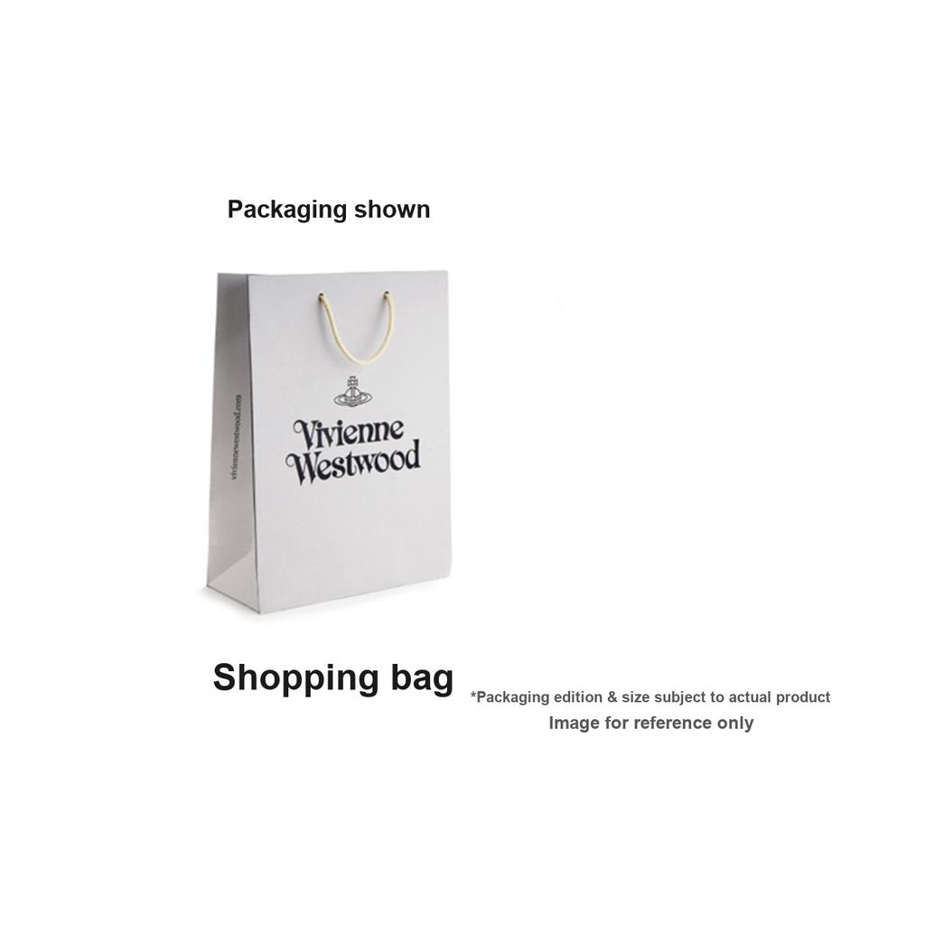 VIVIENNE WESTWOOD Archive Yasmine Logo Embroidered Metal Chain Cotton Modal Shoulder Tote Crossbody Mini Women Bags Black 45030010W00BXN405PF