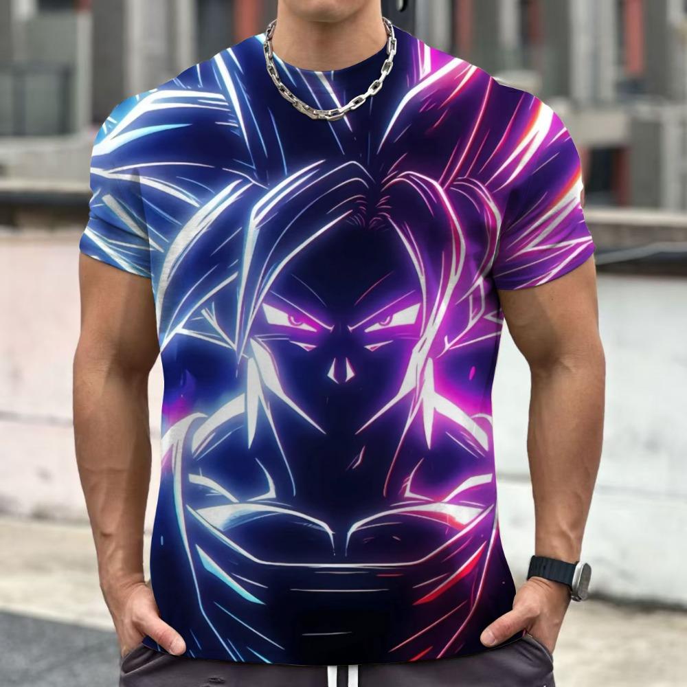 

Мужская футболка с коротким рукавом Dragon ball 2025 Гоку Тренд Топы Вегета Одежда Высокое качество Y2k 3XL