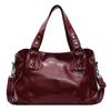 Casual Large Capacity Shoulder Bag Soft Solid Color Crossbody Bag Multifunctional PU Leather Handbag Women