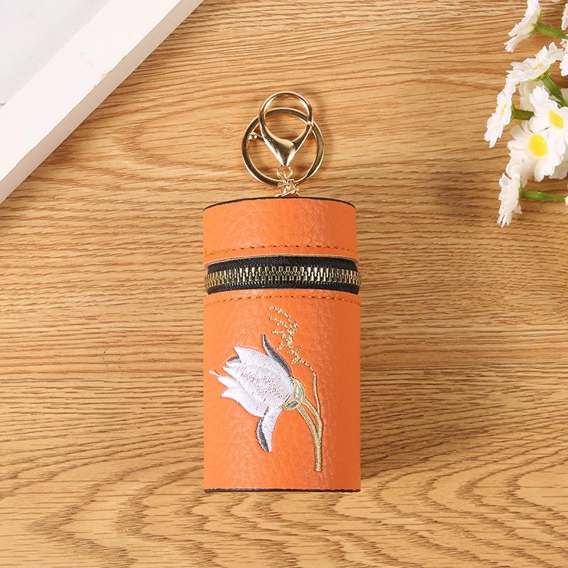 

Нова вишита сумка для помади з візерунком лічі гаманець для дріб язки брелок кулон для дівчат сумка для навушників помада червоний конверт помаранчевий