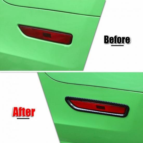 Car Rear Wheel Eyebrow Light Lamp Trim Ring Bezel Decor For Ford Mustang 2010-14