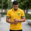Men's Polo Shirt Button Collar Short Sleeve Casual Fit Lightweight Breathable Fabric Classic Design