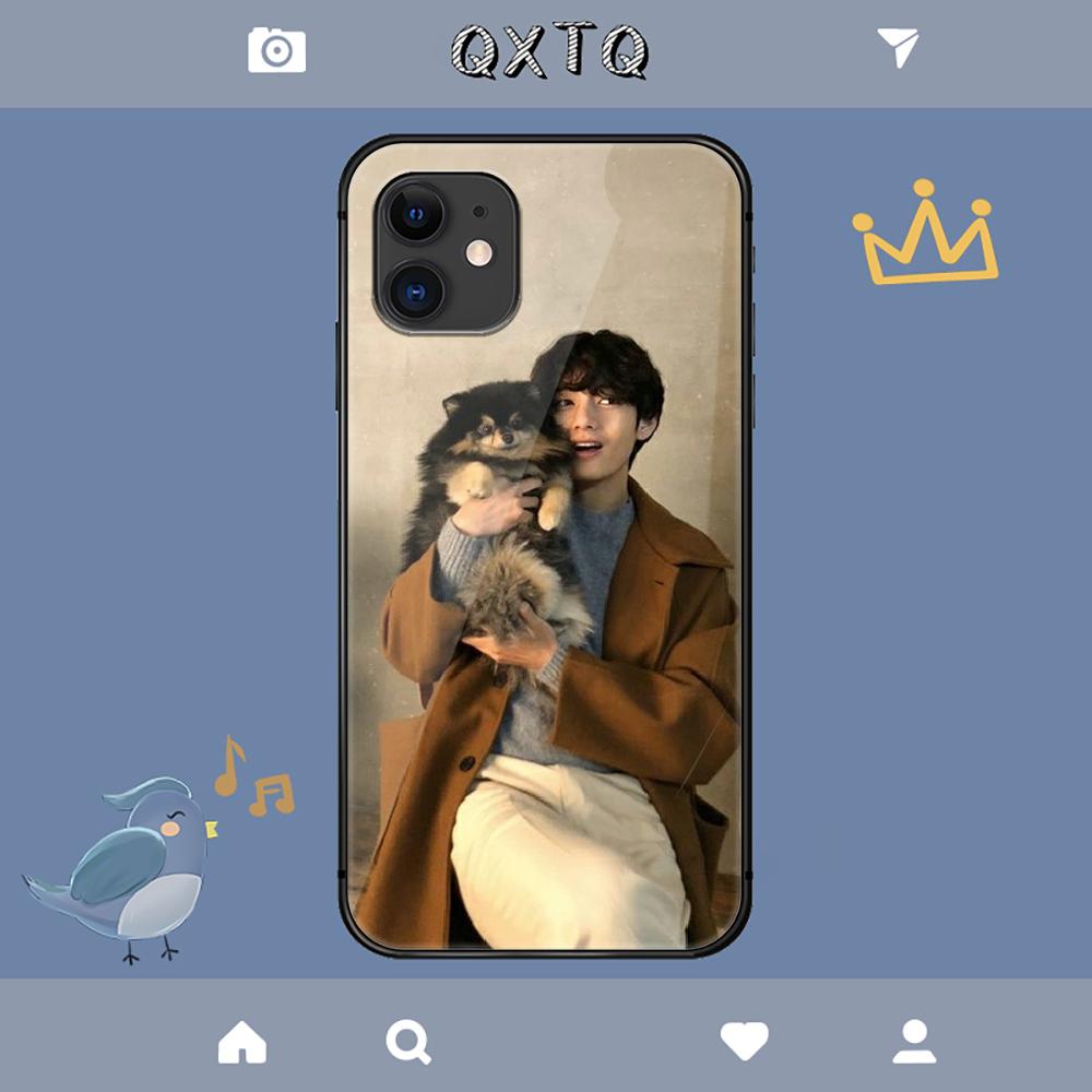 V Kim Tae Hyung Etui Young Star Na iPhone Samsung Galaxy Redmi Note S 17 16 15 14 13 20 24 25 54 Pro Max Ultra Fe Pokrowiec ze Szkła Hartowanego