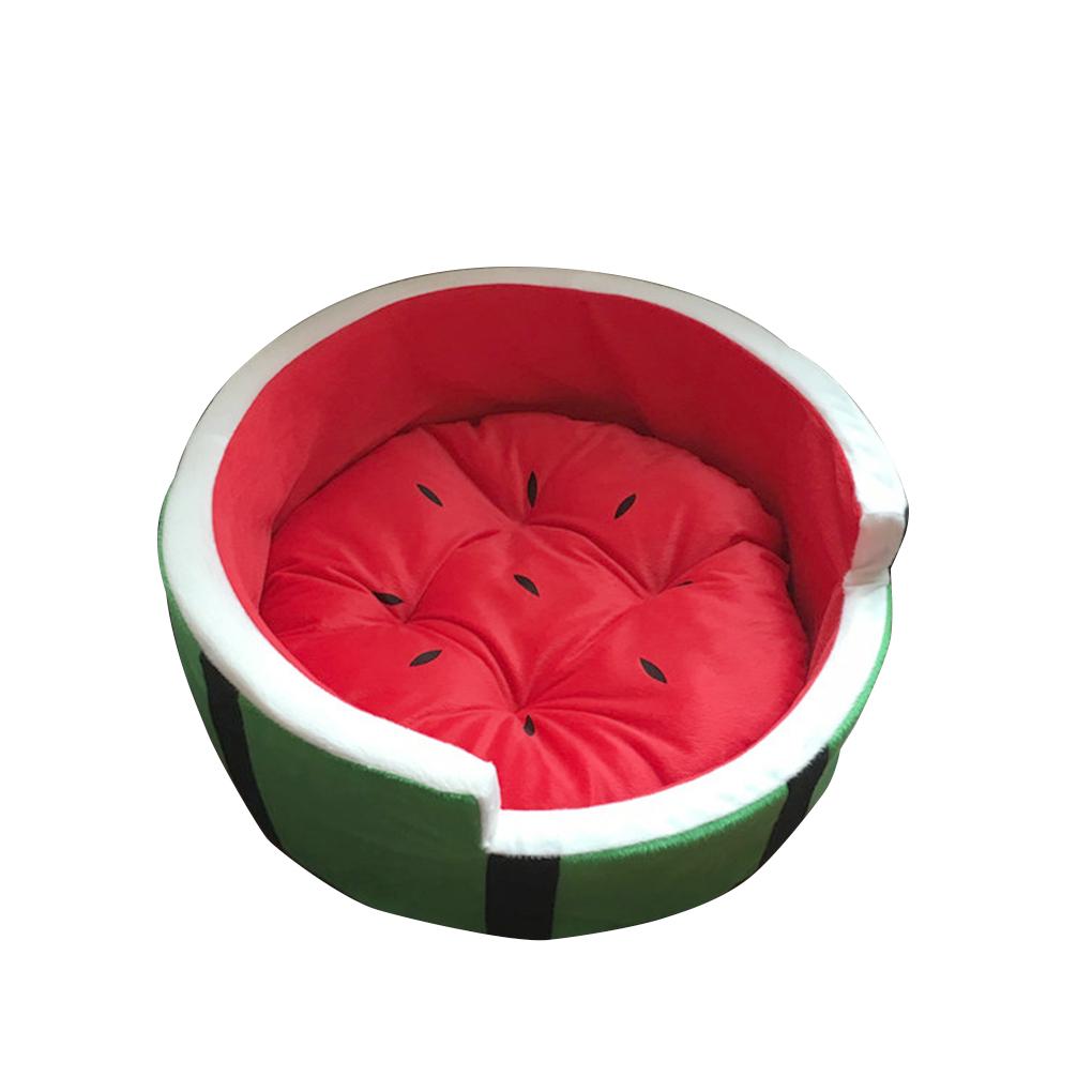 

Cat Dog Pet Sleeping Bed House Plush Soft Warm Cozy Cave Nest Mat Pad