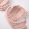 Europe Women Underwear Set Sexy Lace Ultra Thin 1/2 Cup Plus Size Brassiere Fashion Embroidery Intimates Push Up Bra Briefs Set