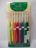Clover Amure Crochet Hook Set and Lace Hook Set 2-piece Bundle Ergonomic Grip (Model 43-321/43-323)