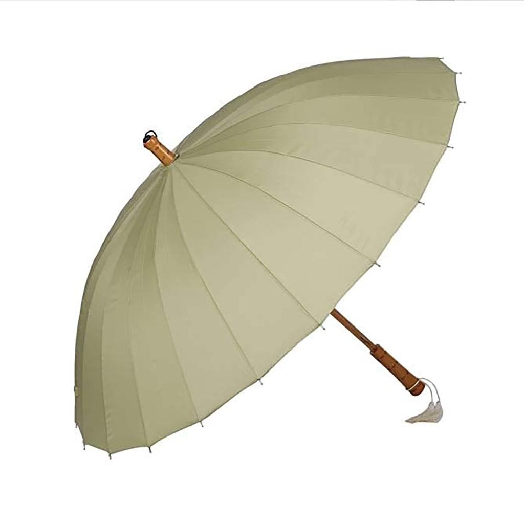 Lightweight Japanese Umbrella with 24 Perfect for Rain or Sunny Perfect for the Rainy Wooden Long Rain Bangasa Fiberglass Ribs, Days, Season, Handle,