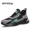 Guyisa 1033S Men's Breathable Steel Toe Safety Shoes