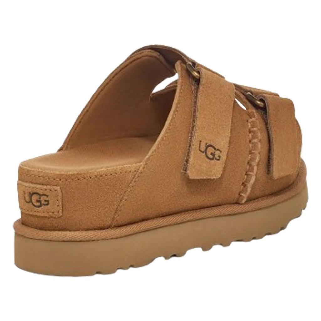 UGG Golden Star Hi Slide Platform Chestnut Size US 8 1155458 Women's Sandals, (Cheek), (25.0cm), [Used]
