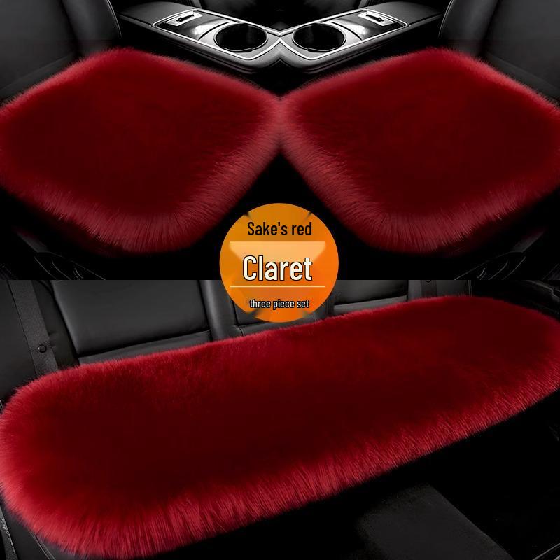 Winter Furry Car Seat Cushion for Women - Rear/Sedan Use