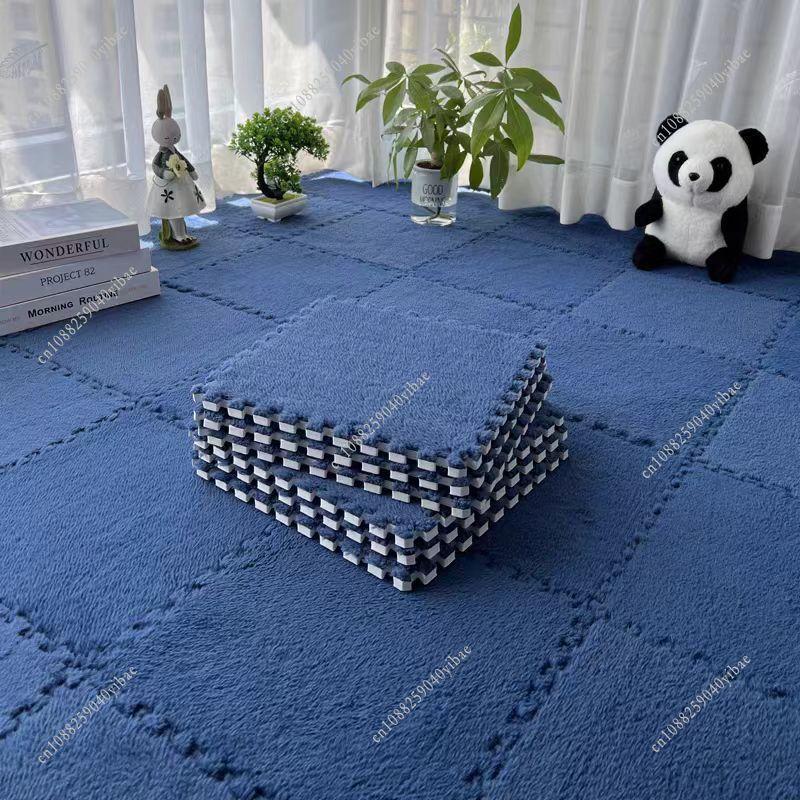 Soft Plush Children Kids Rug Play Mat Eva Foam Puzzle Carpet Children's Room Keep Warm Playmat Decoration Mat