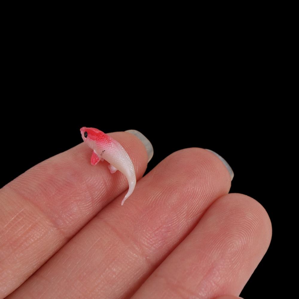 Mini Goldfishes Models Soft Fish Miniature 3D Fish Tank Ornament  Landscaping Props