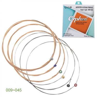 Superleichte Akustikgitarrensaiten aus sechseckiger Legierung mit 85/15 Phosphorbronze