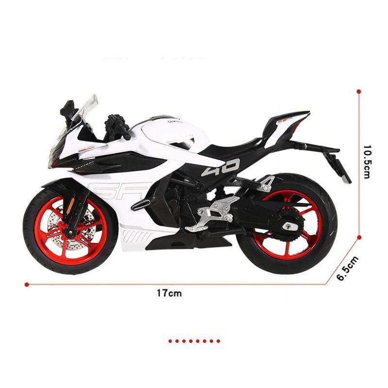 

1/12 CFMOTO 450SR Сплав Литой Модель Мотоцикла Коллекция Транспортных Средств Звук и Свет Внедорожный Автоцикл Игрушки Машина белый