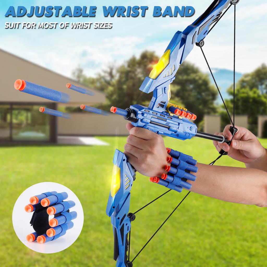 Kids Soft Dart Archery Set with LED Lights Indoor Outdoor Sports Gift for Boys And Girls. Halloween Christmas Thanksgiving 6