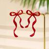 Delicate Bowknot Earpieces Elegant Ballet Style Bowknot Earrings Fashionable Ear Piercing Ear Studs Jewelry