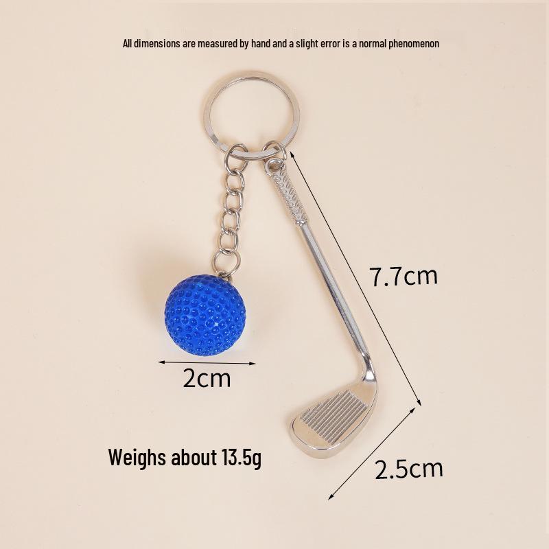 Golf Ball Keychain Pendant: Creative Sports Accessory for Couples